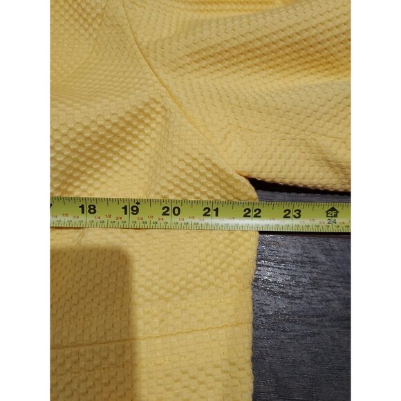 Jacket East 5th Women Yellow Cotton Blazer 18W Summertime 3/4 Sleeves - Picture 8 of 14